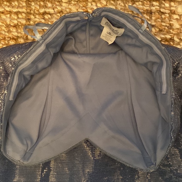 Rene Ruiz Blue Mermaid Dress size 10 - Picture 6 of 8